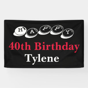 40th Birthday Banner Sale