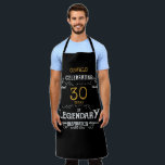40th Birthday Black Gold Legendary Funny Apron<br><div class="desc">A personalized elegant apron that is easy to customize for that special birthday party occasion.</div>