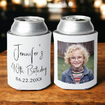 40th Birthday Black White Instagram Photo Can Cooler<br><div class="desc">Celebrate in style with this 40th Birthday Black and White Instagram Photo Can Cooler! Featuring a sleek black and white design, this customizable can cooler showcases your favourite Instagram-style photo, making it a fun and personal party favour. Perfect for milestone birthday celebrations, it keeps drinks cold while adding a stylish...</div>