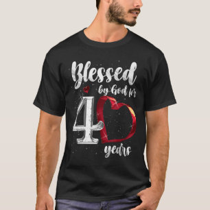 40th Birthday Blessed By God For 40 Years Birthday T-Shirt