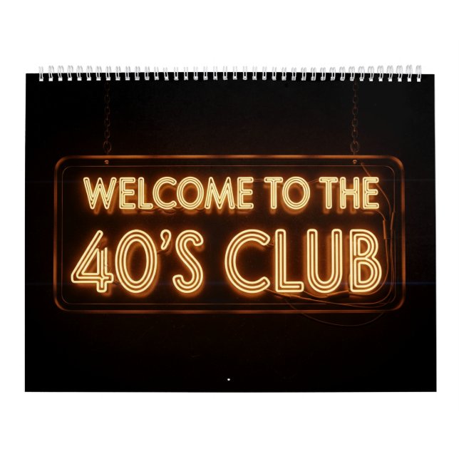 40th Birthday Calendar (Cover)