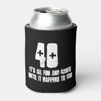 40th Birthday Can Cooler