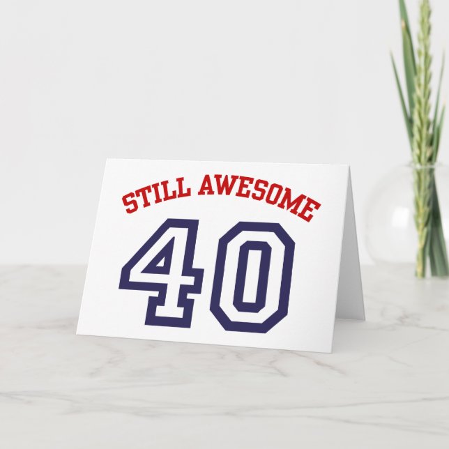40th Birthday Card (Front)