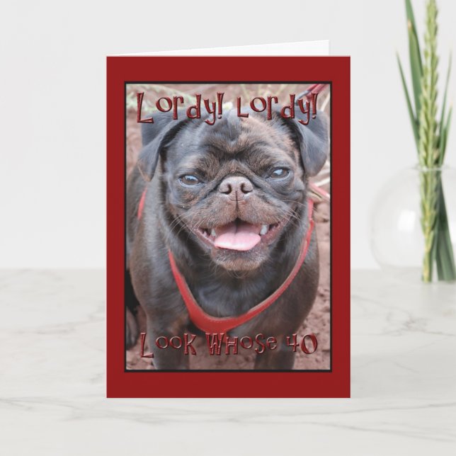40th Birthday Card (Front)