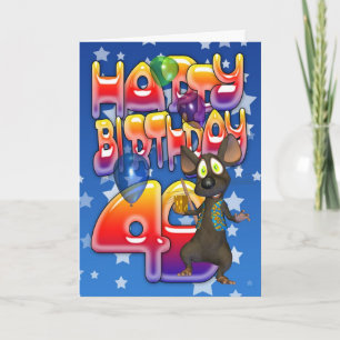 40th Birthday Card, Happy Birthday Card