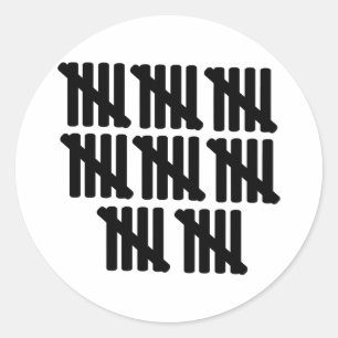 40th birthday classic round sticker