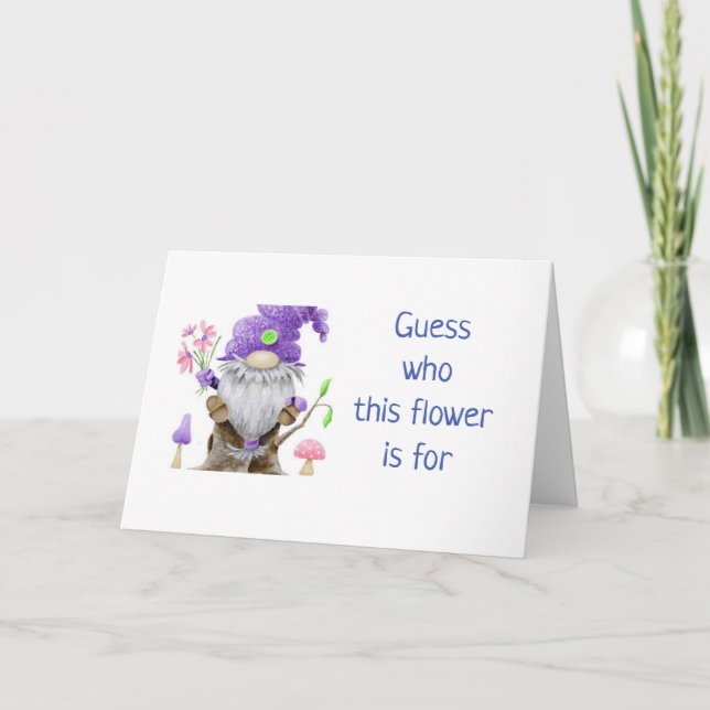 ***40th BIRTHDAY*** COMICAL GNOME Card (Front)