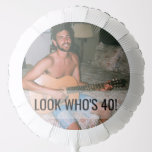40th Birthday Custom Photo Balloon<br><div class="desc">Give regular bunches of party balloons a more personal touch that will bring a smile to everyone's face by mixing in a few custom photo balloons showing the birthday boy or girl at different stages of their life. Party guests will love seeing cute or embarrassing old photos of the birthday...</div>
