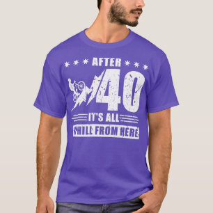 40th Birthday Cyclist Saying Bicyclist Cycling T-Shirt