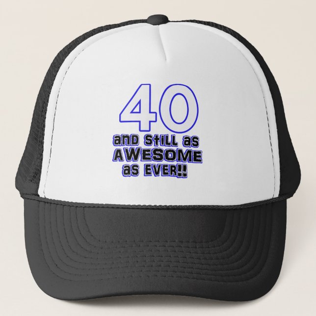 40th birthday design trucker hat (Front)