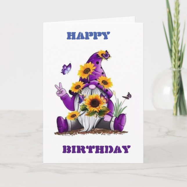 **40th BIRTHDAY** DON'T WORRY BE "HAPPY" Card (Front)