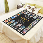 40th Birthday Family Photo Collage 32 Photographs Fleece Blanket<br><div class="desc">Personalized 40th Birthday Fleece Photo Blanket | Customizable with 32 Pictures. Personalized gift fleece blanket with 32 photos of your choice. A wonderful gift idea to commemorate a special birthday for that wonderful person. TOP TIP: If you Pre-crop your photos into a square shape before you upload them you have...</div>