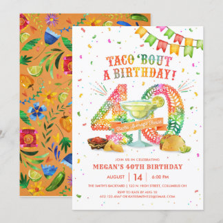 40th Birthday Fiesta Invitation