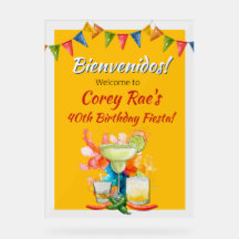 40th Birthday Fiesta Themed Bienvenidos Welcome