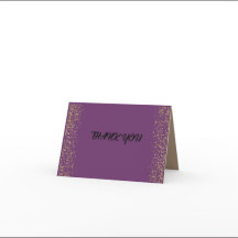 40th birthday Folded Thank You Card