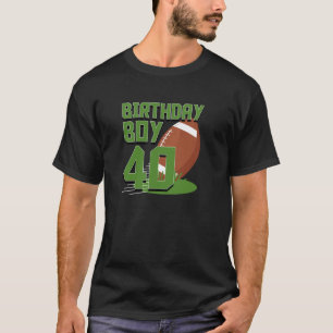 40th Birthday Football Players Celebration 40 Year T-Shirt
