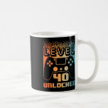 40th Birthday For Men Level 40 Unlocked Gamer 40 Y Coffee Mug<br><div class="desc">40th Birthday For Men Level 40 Unlocked Gamer 40 Year Old 2</div>