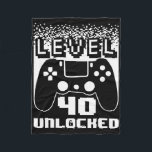 40th Birthday For Men Level 40 Unlocked Gamer 40 Y Fleece Blanket<br><div class="desc">40th Birthday For Men Level 40 Unlocked Gamer 40 Year Old</div>