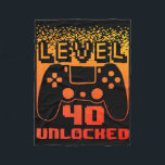 40th Birthday For Men Level 40 Unlocked Gamer 40 Y Fleece Blanket<br><div class="desc">40th Birthday For Men Level 40 Unlocked Gamer 40 Year Old 3</div>