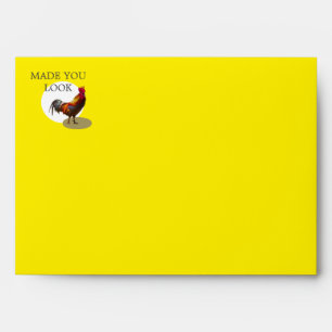 40th Birthday Fun Chicken Rooster Male Envelope