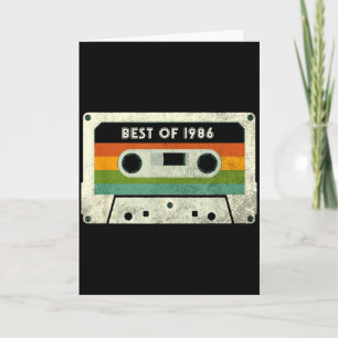 40th Birthday Gift 40 Years Old Men Women Retro Vi Card