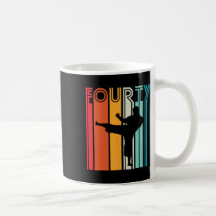 40th Birthday Gift Karate Retro Taekwondo Martial Coffee Mug