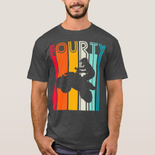 40th Birthday Gift Quad Driver Retro ATV 4x4 T-Shirt