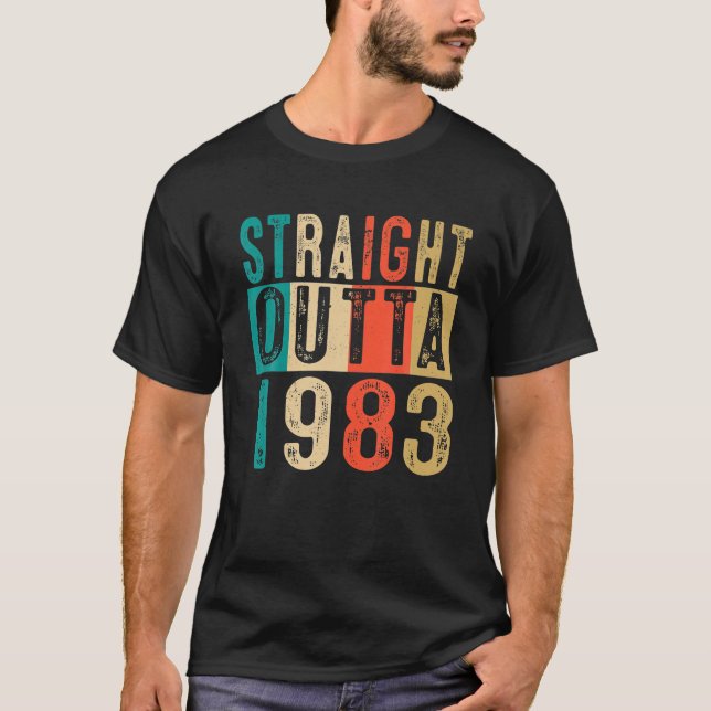40th Birthday Gift Straight Outta 1983 40 Years T-Shirt