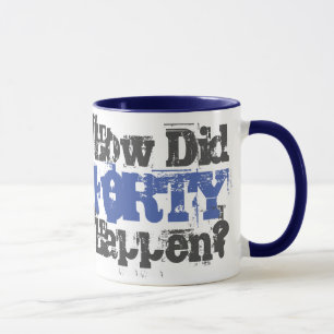 40th Birthday Gift - Two-Tone Coffee Mug