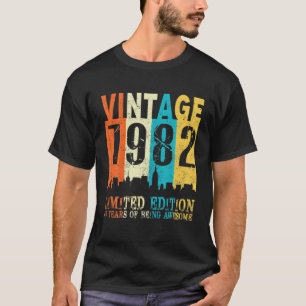 40Th Birthday Gift Vintage 1982 Limited Edition 40 T-Shirt