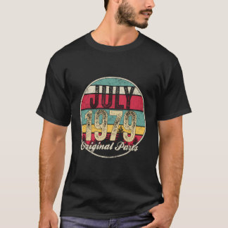 40Th Birthday Gift Vintage July 1979 Original Part T-Shirt