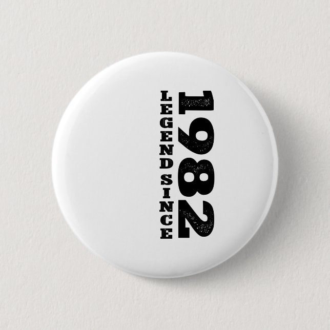 40Th Birthday Gifts 40 Year Old Retro Legend Since 2 Inch Round Button (Front)