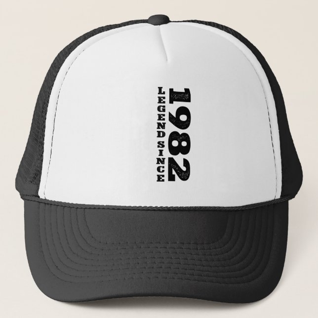 40Th Birthday Gifts 40 Year Old Retro Legend Since Trucker Hat (Front)