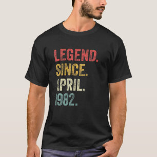 40Th Birthday Gifts 40 Years Old Legend Since Apri T-Shirt