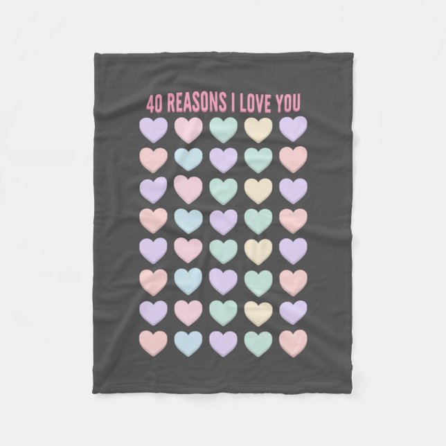 40th Birthday Gifts - 40th Gifts Fleece Blanket (Front)