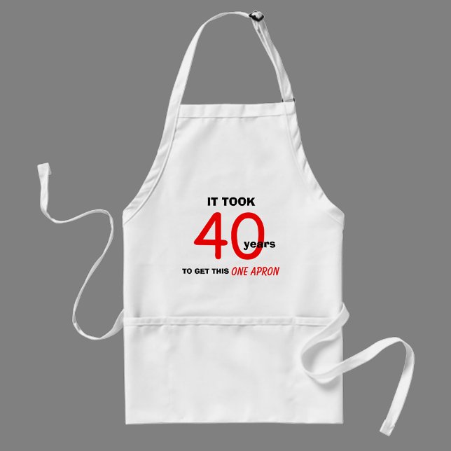 40th Birthday Gifts for Men - Apron (Creator Uploaded)