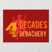 40th Birthday - Hell of a Party Invitations