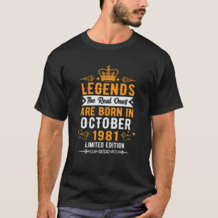 40Th Birthday In October 1981 T-Shirt