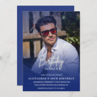 40th birthday invitation Birthday Dinner Photo Men