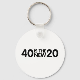 40th Birthday Keychain