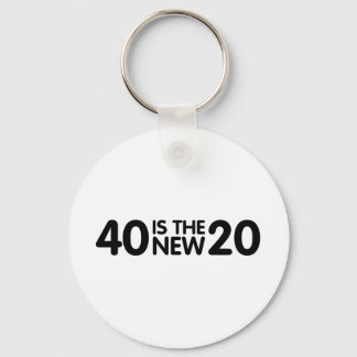 40th Birthday Keychain