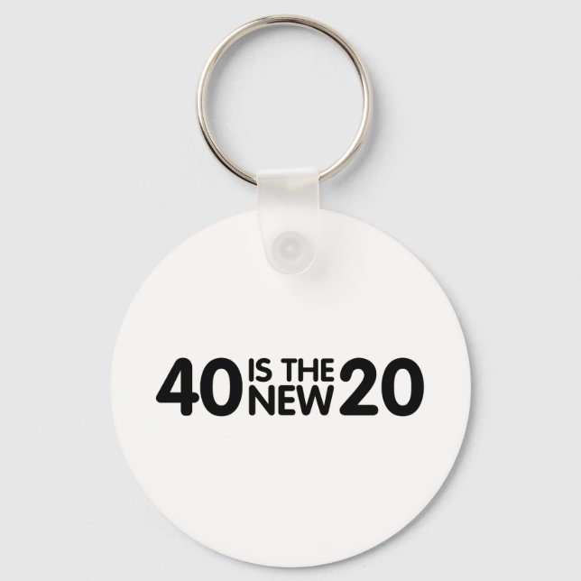 40th Birthday Keychain (Front)