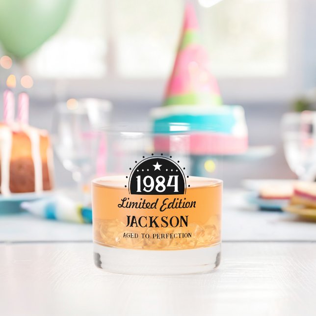 40th Birthday Limited Perfection 1984 Whiskey Glass (Insitu (Birthday))