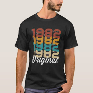 40Th Birthday Man Woman 40 Years 1982 Round Birthd T-Shirt