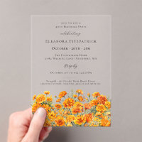 40th Birthday Marigold October Birth Month Flower