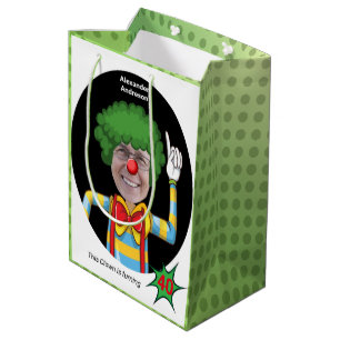40th Birthday Mens New Funny Clown Epic Amazing Medium Gift Bag