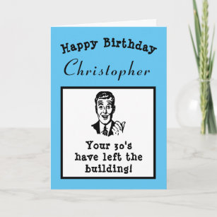 40th Birthday Over The Hill Funny Personalized Card