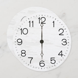 40th Birthday Party Clock On Whitewashed Wood