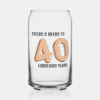 40th Birthday Party Faux 3d Gold Balloon Font