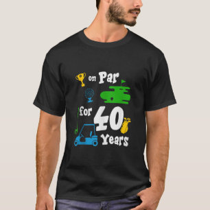40th Birthday Party Golf Sport Theme 40 Year Old B T-Shirt